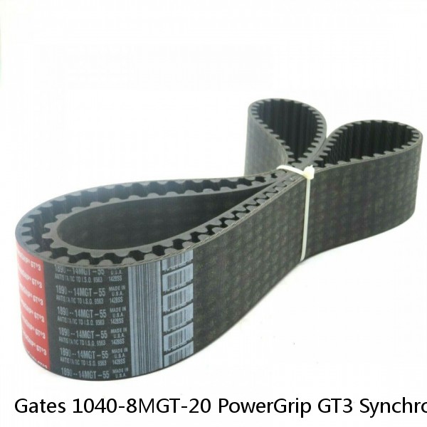 Gates 1040-8MGT-20 PowerGrip GT3 Synchronous Antistatic Timing Belt   