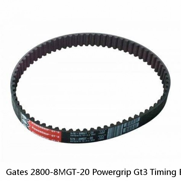 Gates 2800-8MGT-20 Powergrip Gt3 Timing Belt 2800mm 8mm 20mm