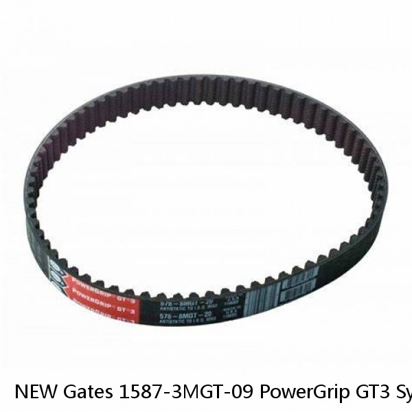 NEW Gates 1587-3MGT-09 PowerGrip GT3 Synchronous Belt 9400-4529 B02415 #1 image